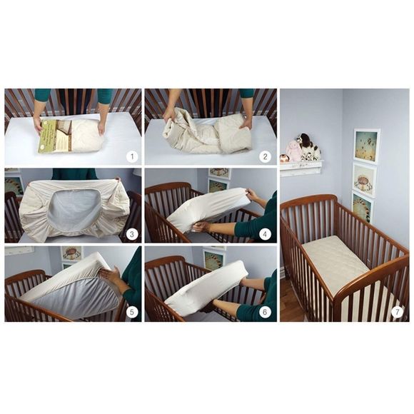 New Organic Snoozy Waterproof Crib Mattress Pad